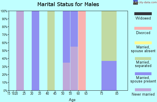 Zip code 36317 marital status for males