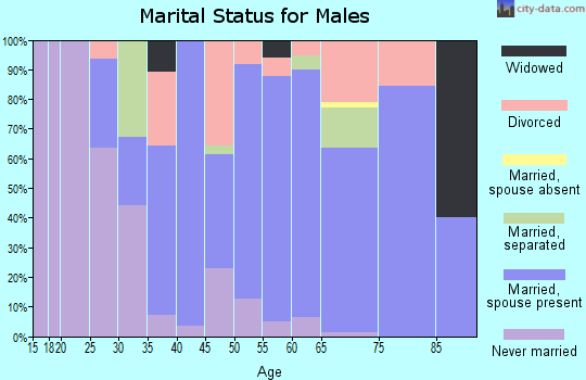 Zip code 36319 marital status for males