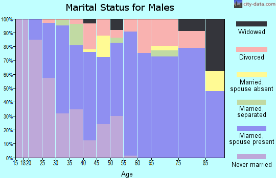 Zip code 36350 marital status for males