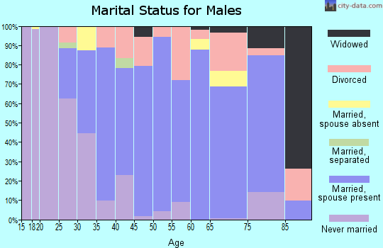 Zip code 36352 marital status for males