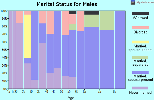 Zip code 36370 marital status for males