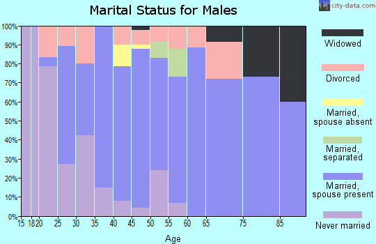 Zip code 36376 marital status for males