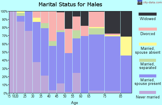 Zip code 36420 marital status for males