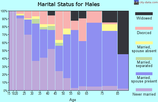 Zip code 36426 marital status for males