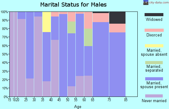Zip code 36432 marital status for males