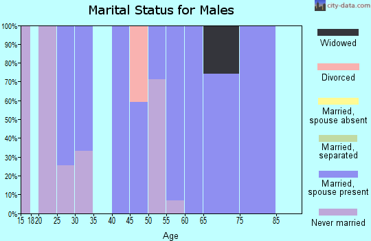 Zip code 36471 marital status for males