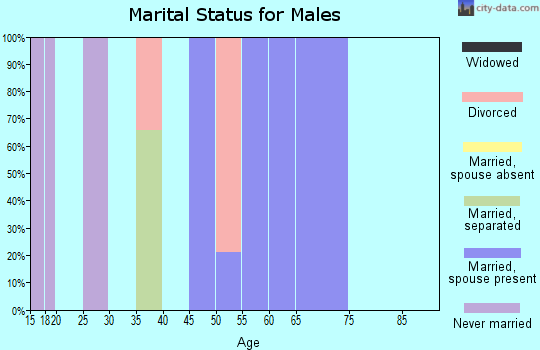 Zip code 36482 marital status for males