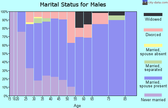 Zip code 36567 marital status for males