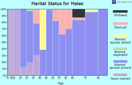 Zip code 36576 marital status for males