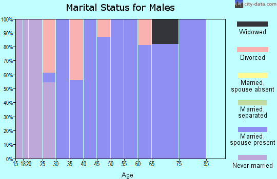 Zip code 36578 marital status for males