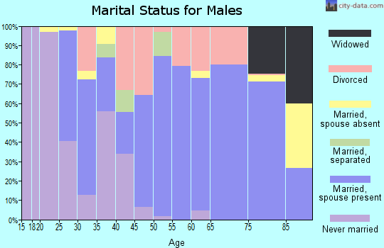 Zip code 36748 marital status for males