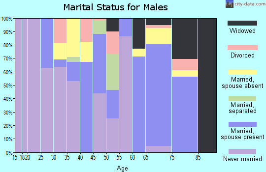 Zip code 36756 marital status for males