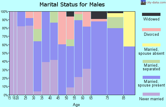 Zip code 36784 marital status for males