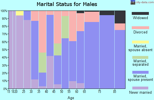 Zip code 36919 marital status for males