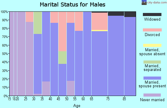 Zip code 37060 marital status for males