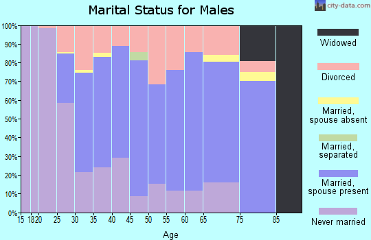 Zip code 37096 marital status for males