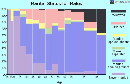 Zip code 37110 marital status for males