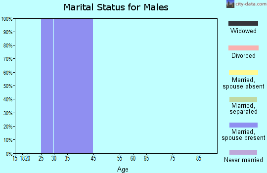 Zip code 37152 marital status for males