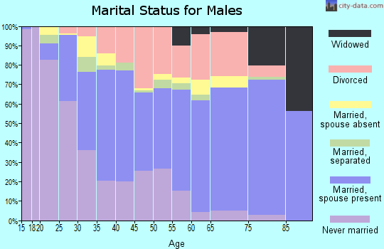 Zip code 37311 marital status for males