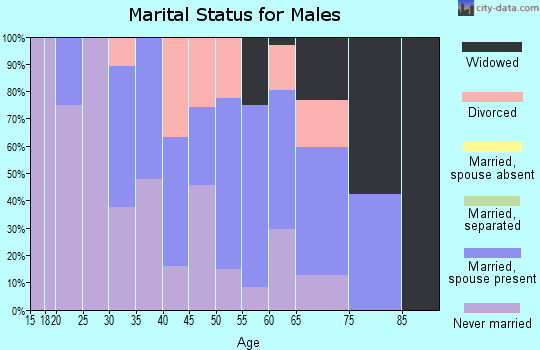 Zip code 37318 marital status for males