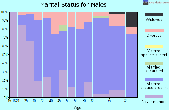 Zip code 37324 marital status for males