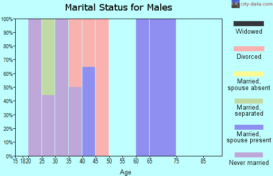 Zip code 37351 marital status for males