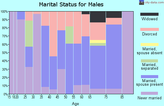 Zip code 37356 marital status for males