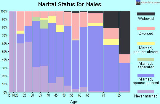 Zip code 37398 marital status for males
