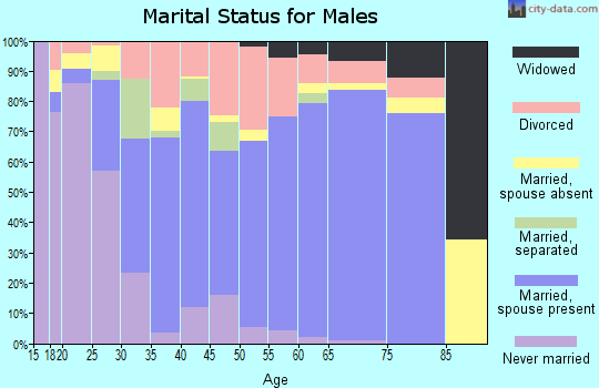 Zip code 37617 marital status for males