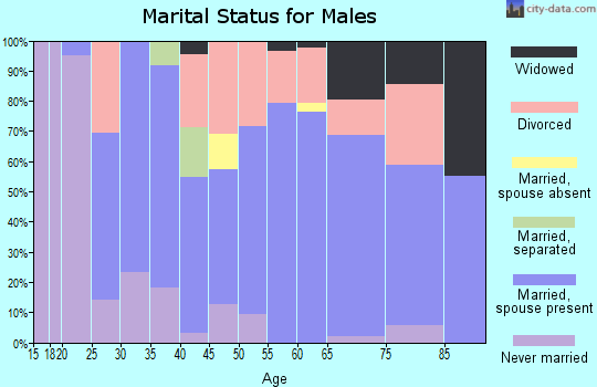Zip code 37641 marital status for males