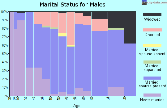 Zip code 37642 marital status for males