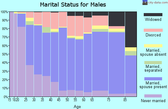 Zip code 37643 marital status for males