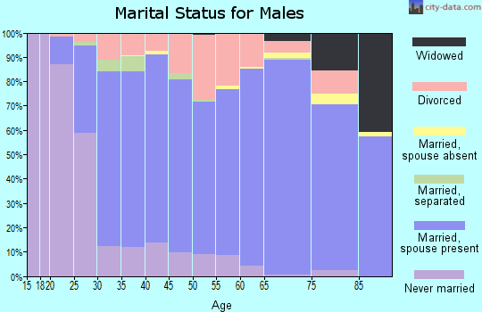 Zip code 37664 marital status for males