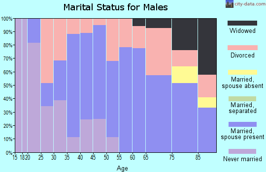 Zip code 37665 marital status for males
