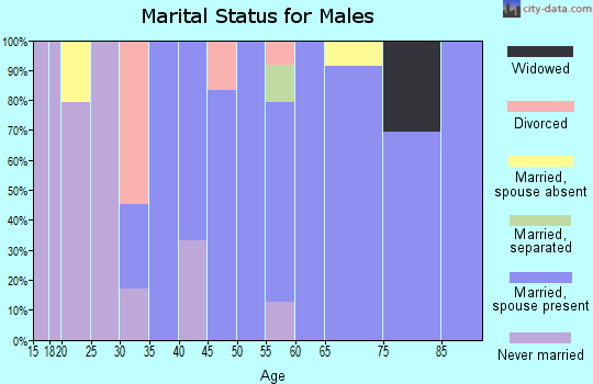 Zip code 37688 marital status for males