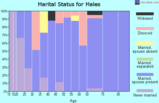 Zip code 37690 marital status for males