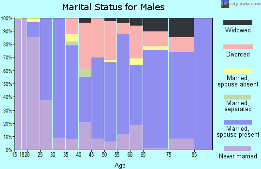 Zip code 37708 marital status for males