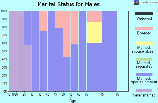 Zip code 37715 marital status for males