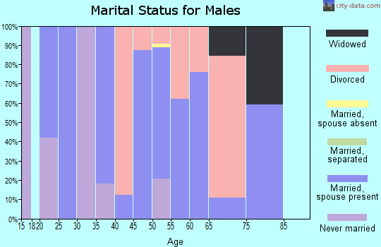 Zip code 37726 marital status for males