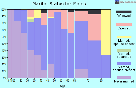 Zip code 37737 marital status for males