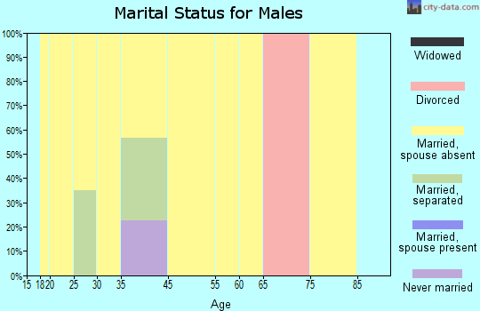 Zip code 37744 marital status for males