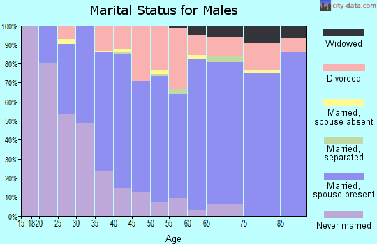 Zip code 37748 marital status for males