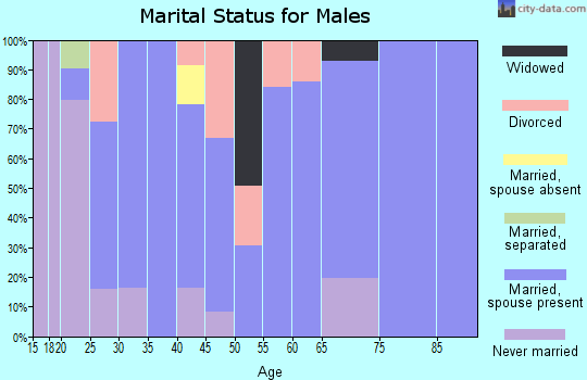 Zip code 37754 marital status for males