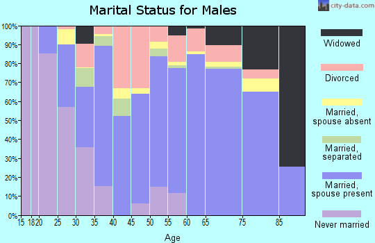 Zip code 37763 marital status for males