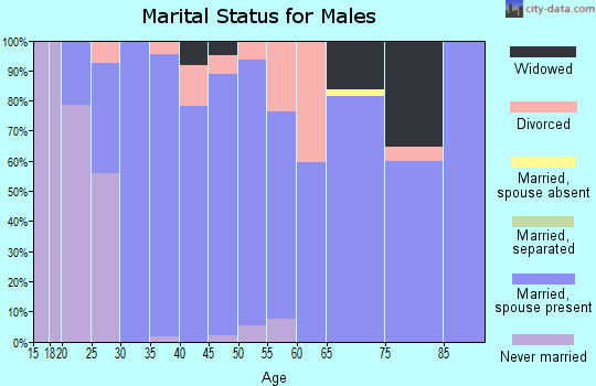 Zip code 37779 marital status for males