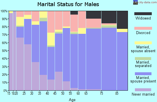 Zip code 37862 marital status for males