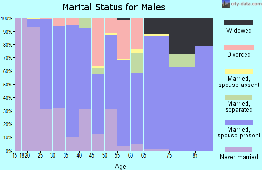 Zip code 38068 marital status for males