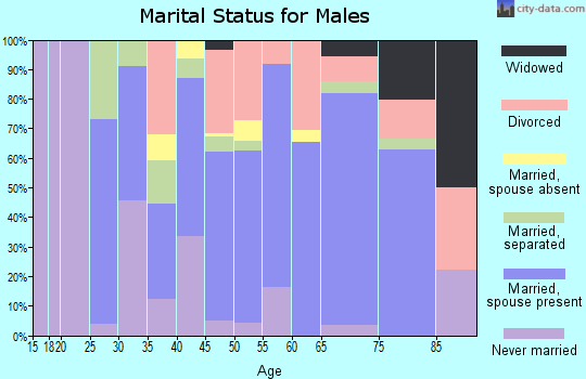 Zip code 38080 marital status for males