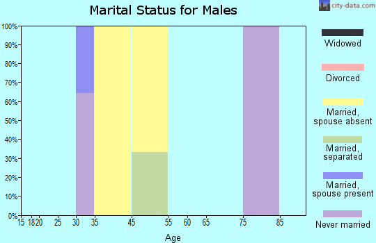 Zip code 38132 marital status for males