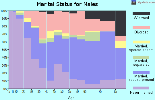 Zip code 38301 marital status for males